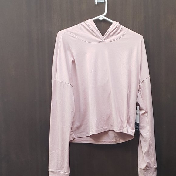 Zobha NWT  Cropped pink hoodie Size XL - Picture 1 of 5
